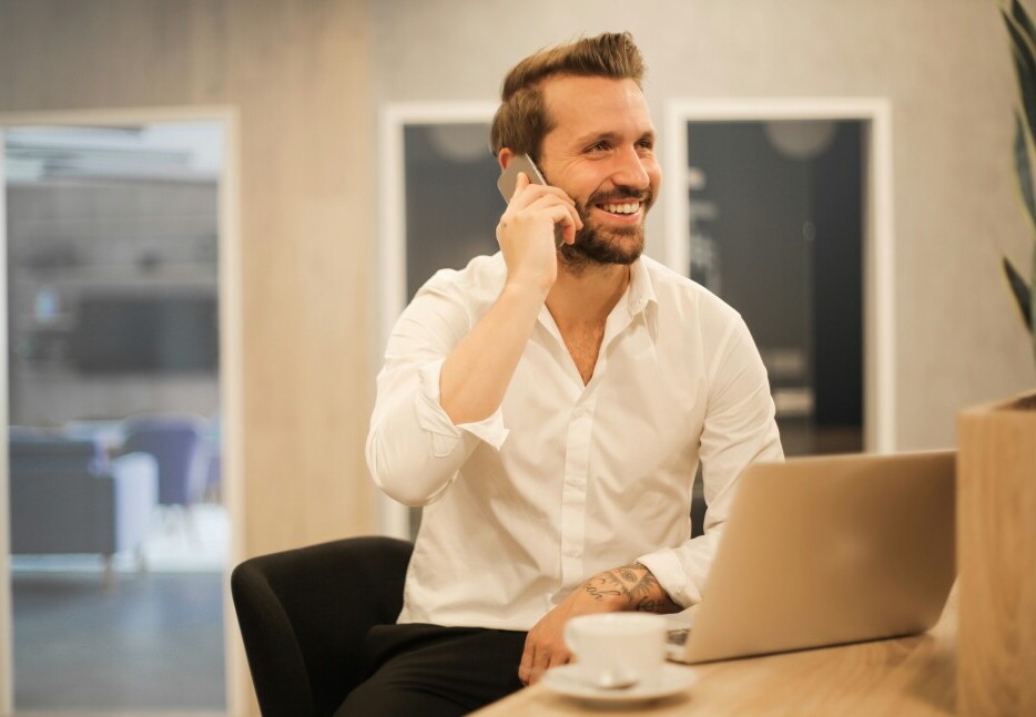 happy business person